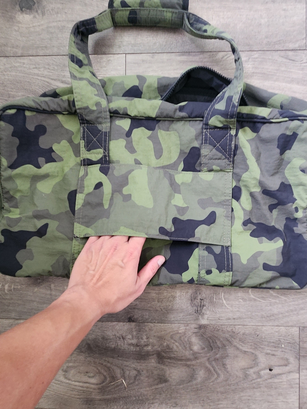 ALOHA Collection Olive & Black Camo Backpack and Duffel Travel Bag Set - Picture 3 of 3